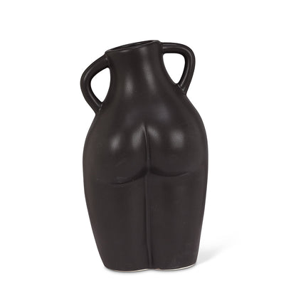 Feminine Body Vase Matte Black