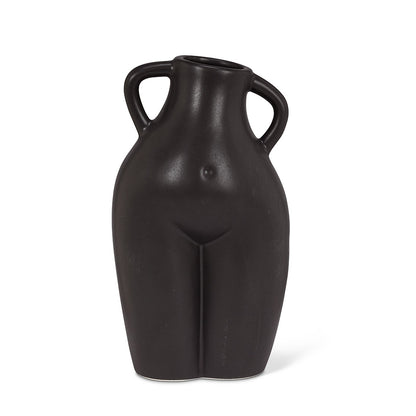 Feminine Body Vase Matte Black
