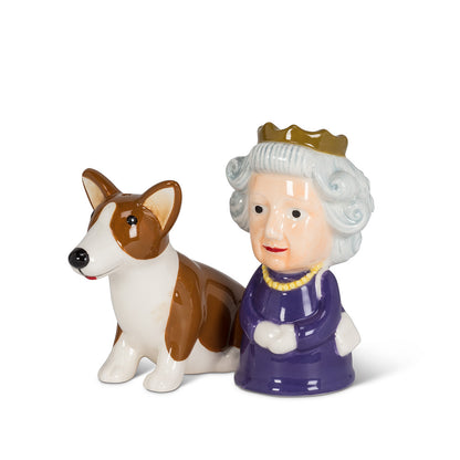 Queen and Corgi Salt & Pepper Shakers