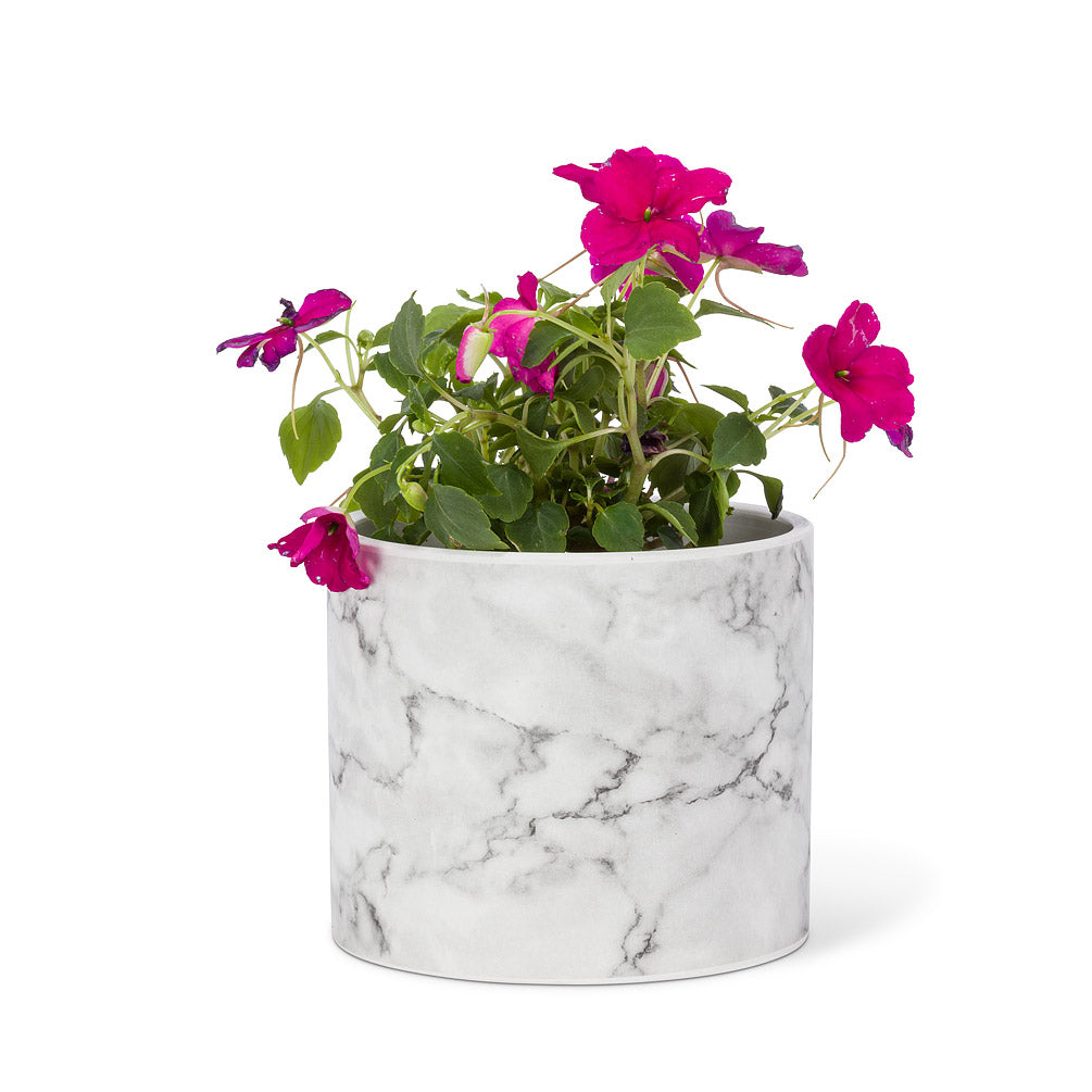 Circular Marble Pattern Planter