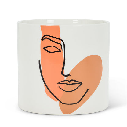 Large Modern Face Planter 5.5"D
