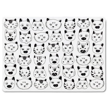 Simple Cat Faces Placemat