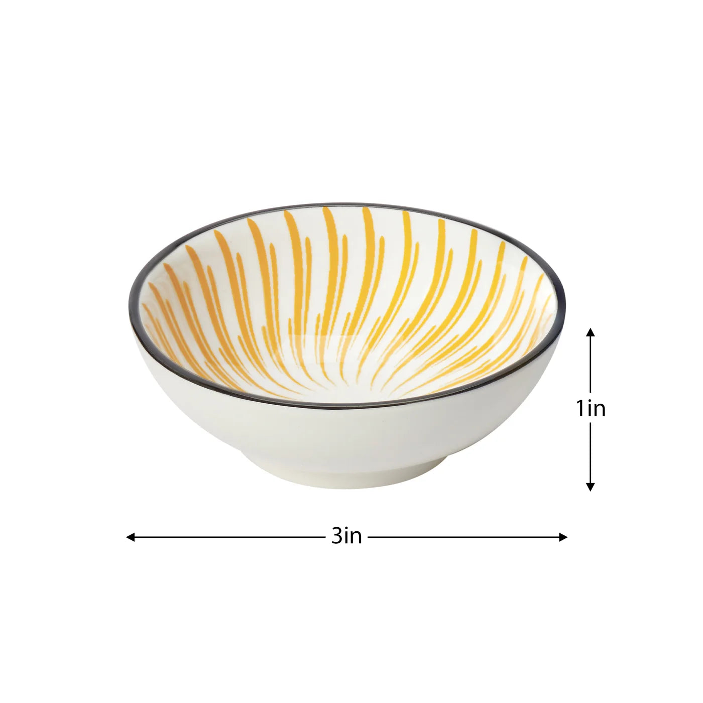 Kiri 3" Sauce Dish Sunburst