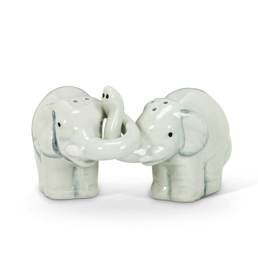 Hugging Elephant Salt & Pepper Shakers