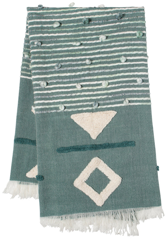 Brook Jade Throw Blanket