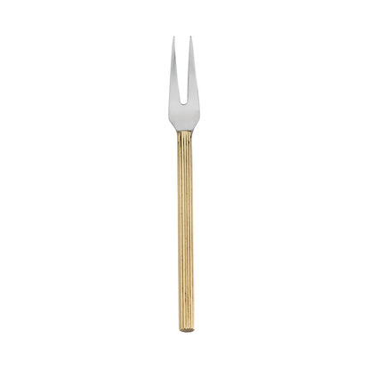 Rib Handle Cocktail Fork 5"L