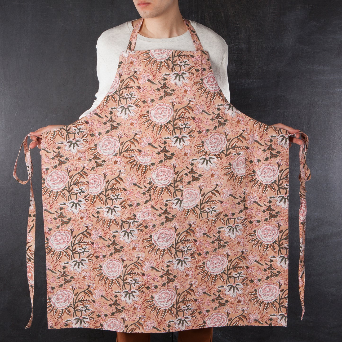 Apron Block Print Blossom