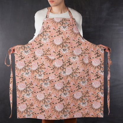 Apron Block Print Blossom