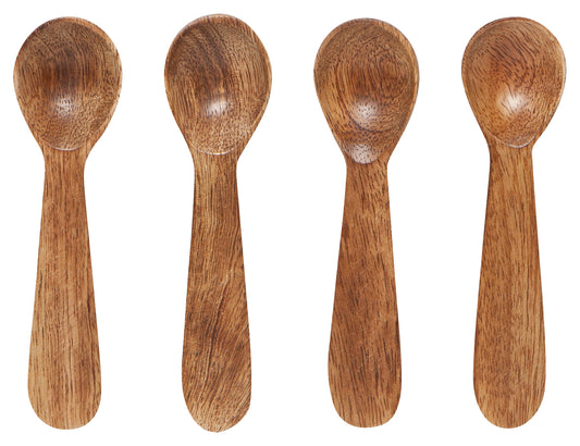 Mango Wood Mini Spoons Set/4