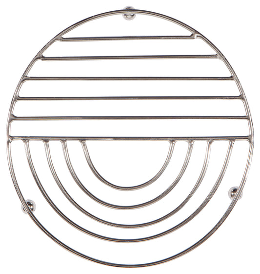 Steel Brushed Sunup Trivet 6"