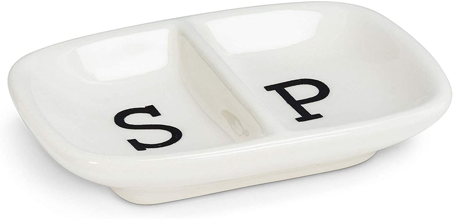 Simple S & P Divided Dish 4"L