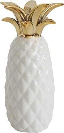 Pineapple Vase White Gold