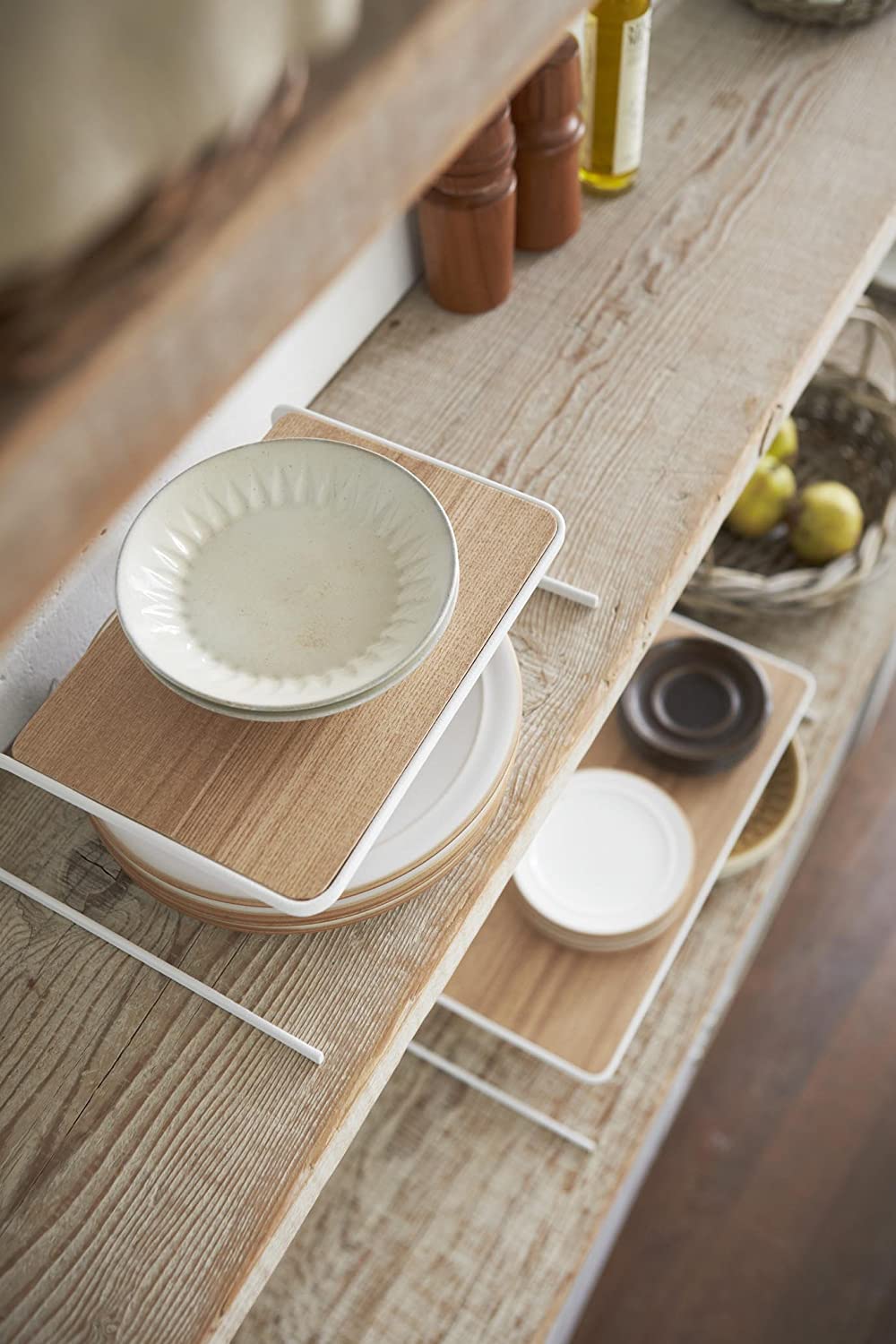 Tosca Dish Riser Small White Wood