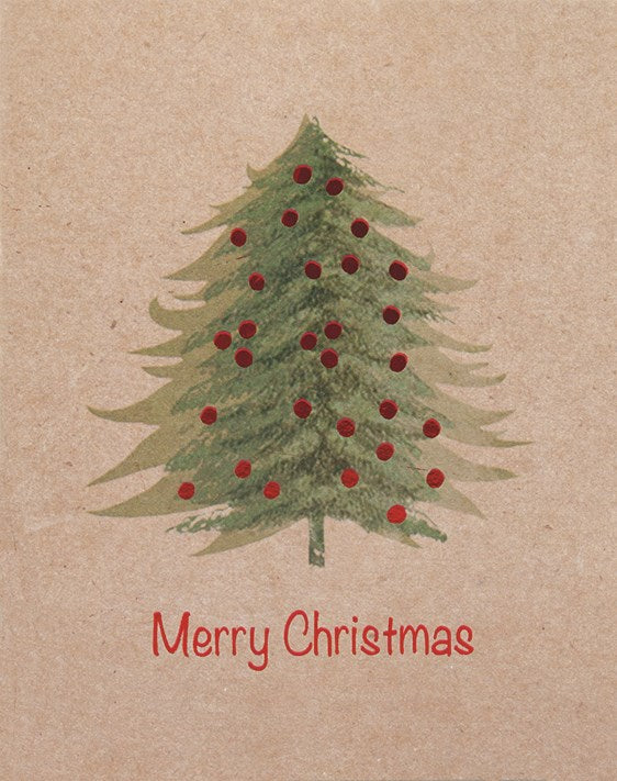 Kraft Tree Holiday Boxed Cards