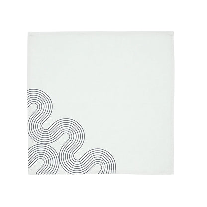 Napkins Linen Causeway Geo Set of 2