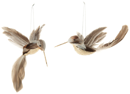 Feather Hummingbird Ornament