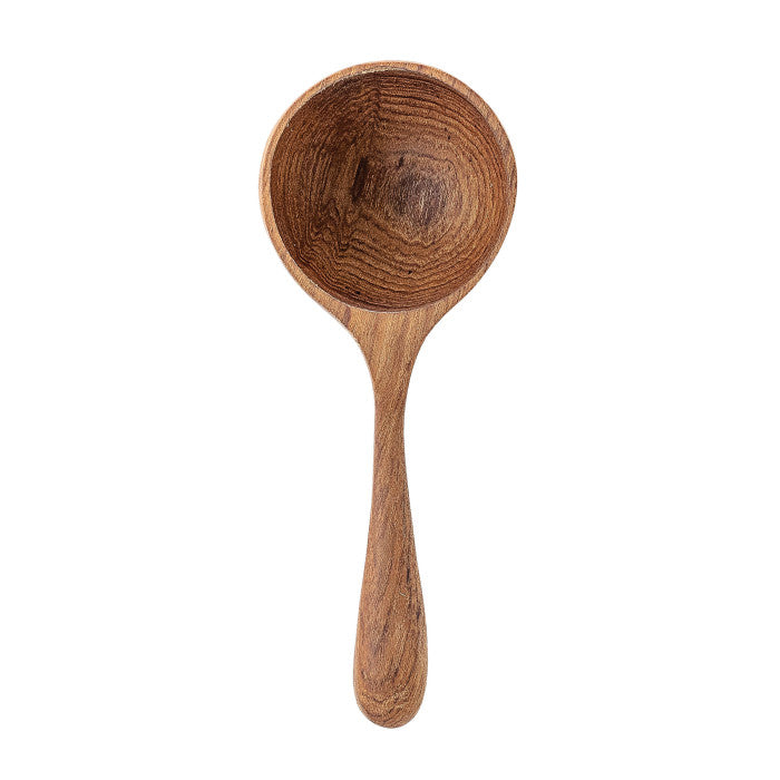 Hand-Carved Teak Wood Spoon 5"L