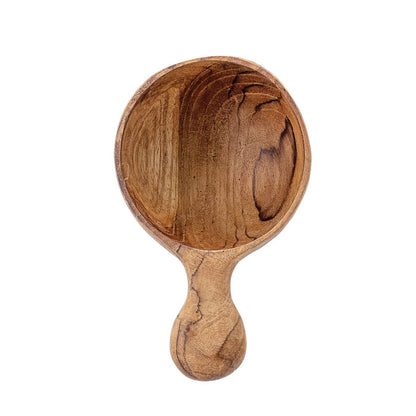 Hand-Carved Teak Wood Spoon or Scoop 3"L