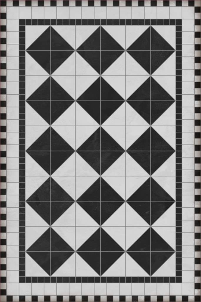 Rockefeller Diamond Vinyl Floor Mat