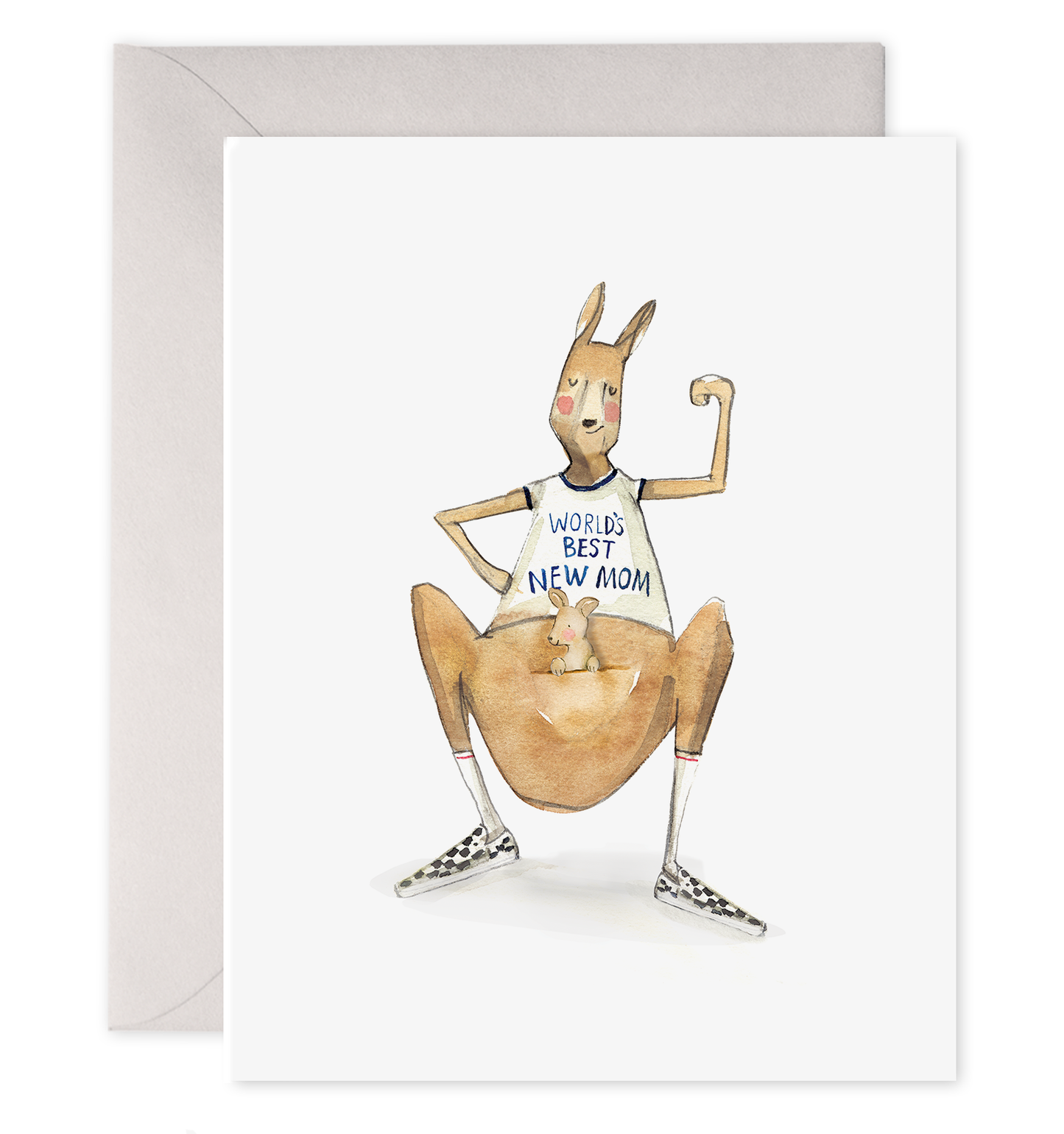 Best World Best New Mom Kangaroo Card