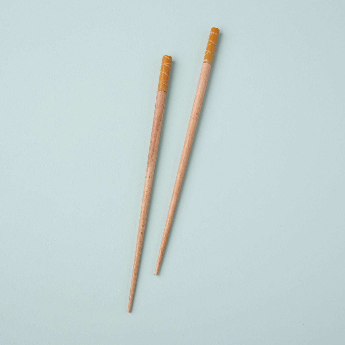 Carved Resin Wood Chopstick Mustard