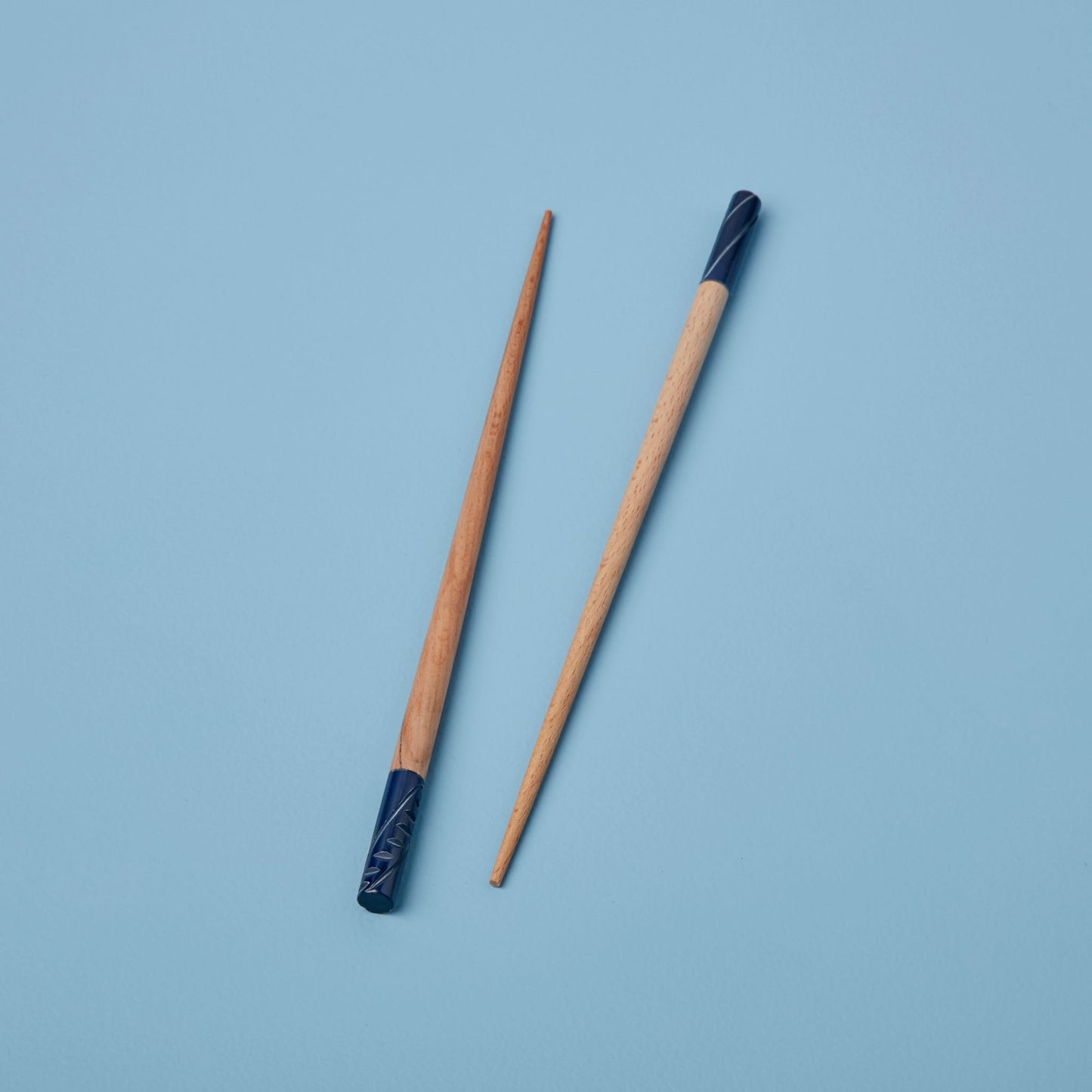 Carved Resin Wood Chopstick Navy