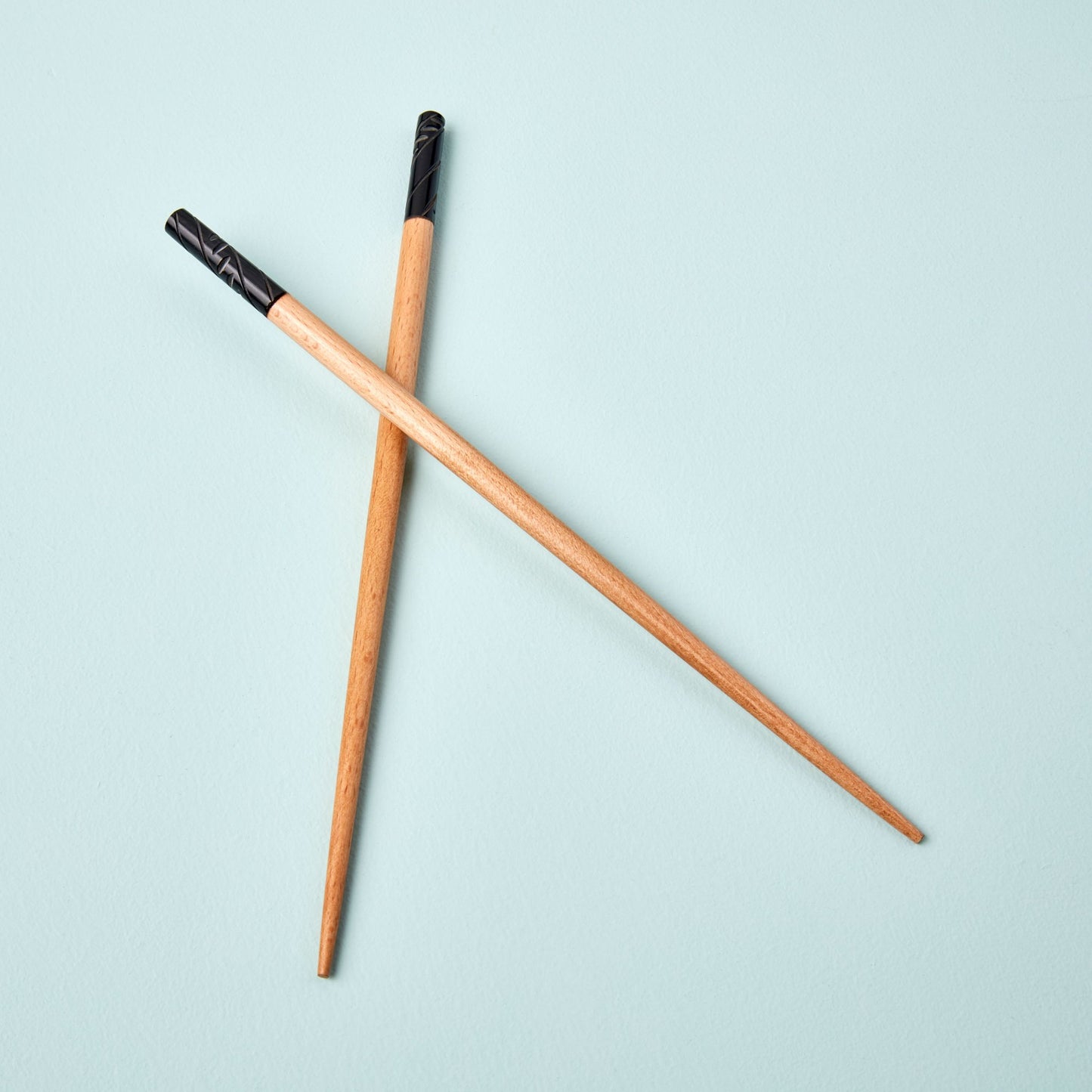 Carved Resin Wood Chopstick Black