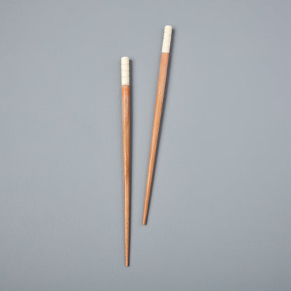 Carved Resin Wood Chopstick White