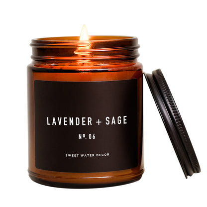 Lavender and Sage Soy Candle