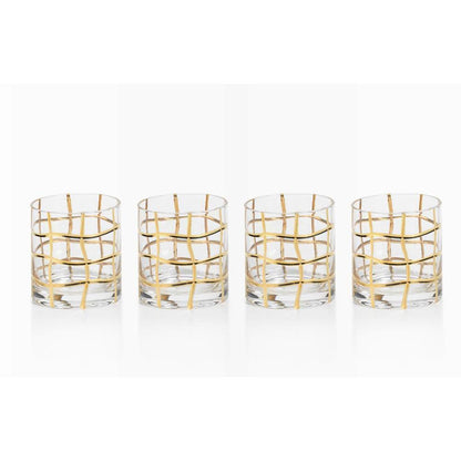 Grove Gold Rock Glass ( Each sold separately )