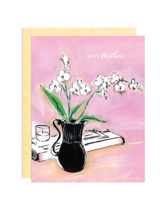 Best Mother Orchid Card