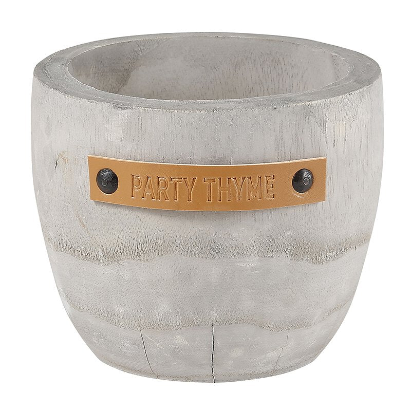 Party Thyme Wood Planter