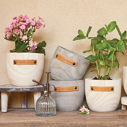 Party Thyme Wood Planter