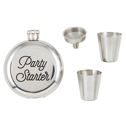 Cardboard Book Set Flask
