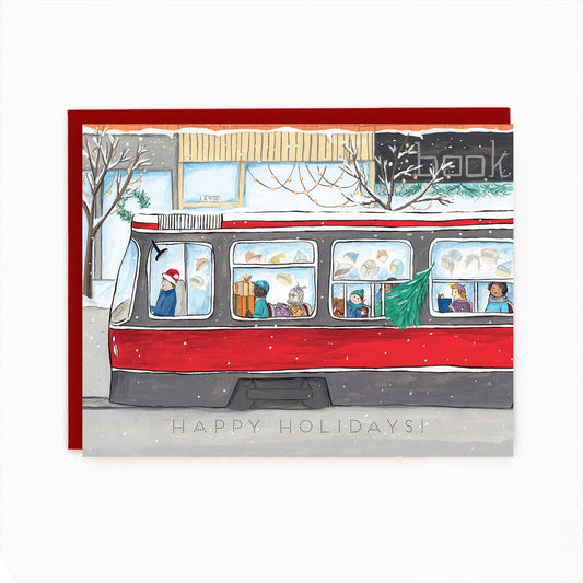 Toronto Streetcar Holiday Card