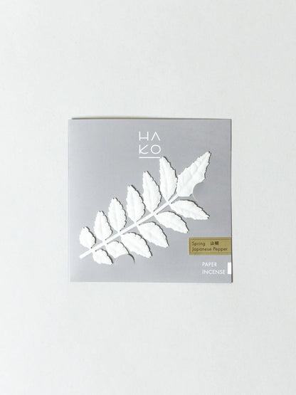Spring Japanese Pepper Ha Ko Paper Incense