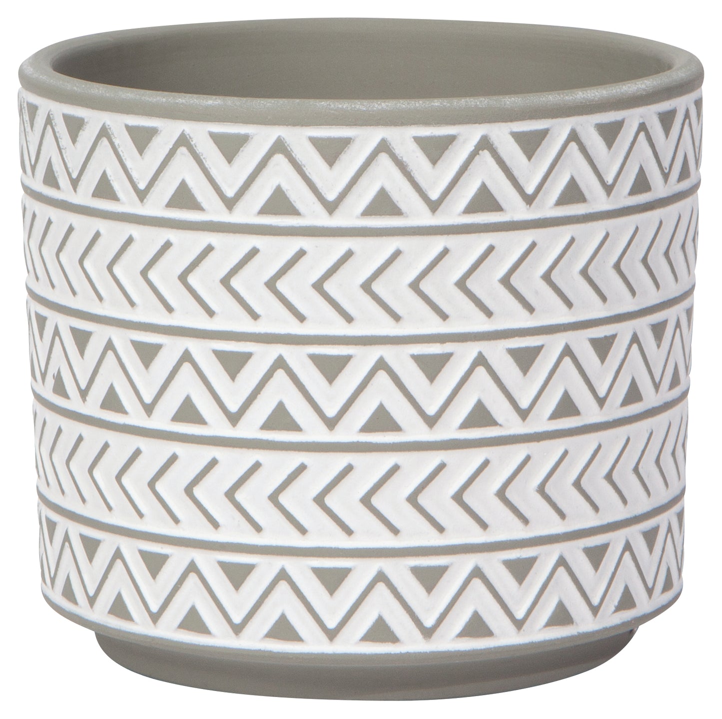 Plant Pot Spark Gray White Medium