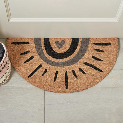 Semi Circle Doormat Sun