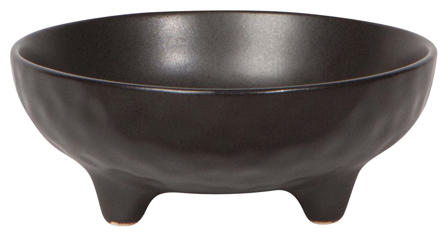 4.5" Bowl Footed Black