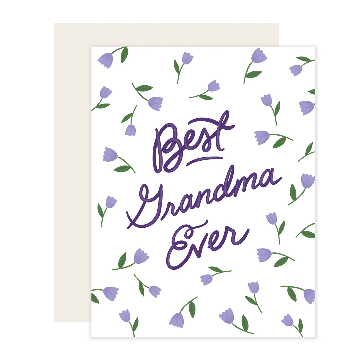 Best Grandma Flowers Card