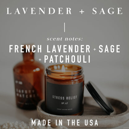 Lavender and Sage Soy Candle