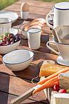 Classic White With Blue Rim Bowl 15.4 cm