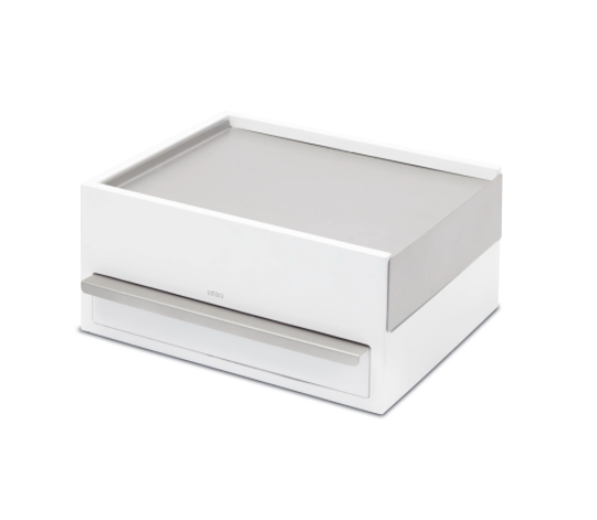 Stowit Storage Box White Nickel
