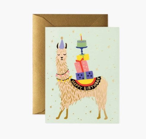 Llama Birthday Card