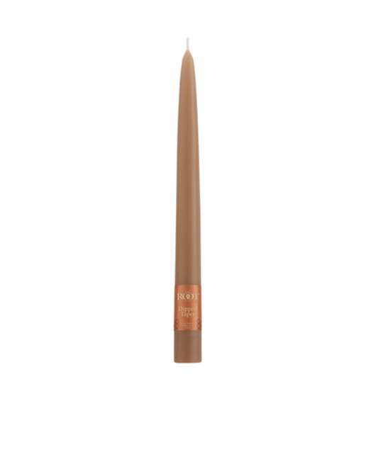 Taper Candle 9" x 7/8" Taupe