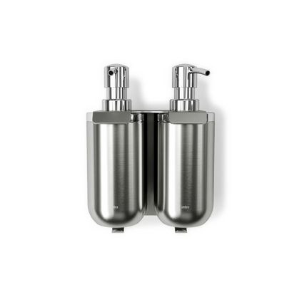 Junip Wall Mount Double Soap and Sanitizer Dispenser