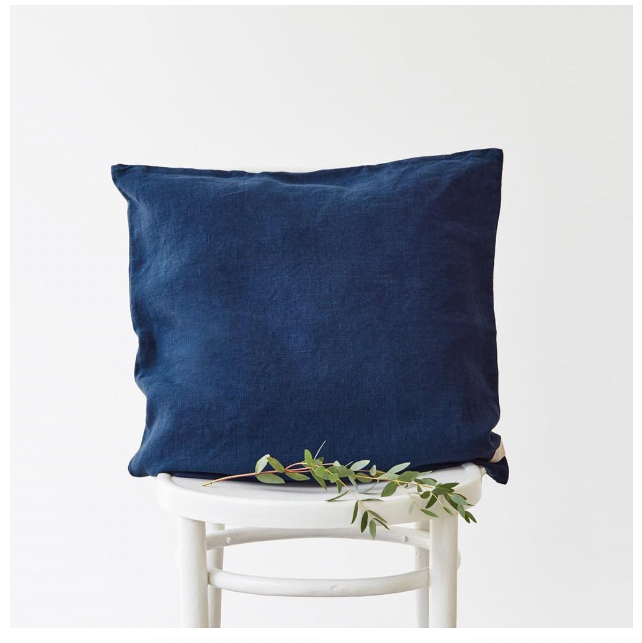 Navy Linen Cushion Cover Only