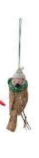 F46 - Wool Felt Bird W/Hat Ornament