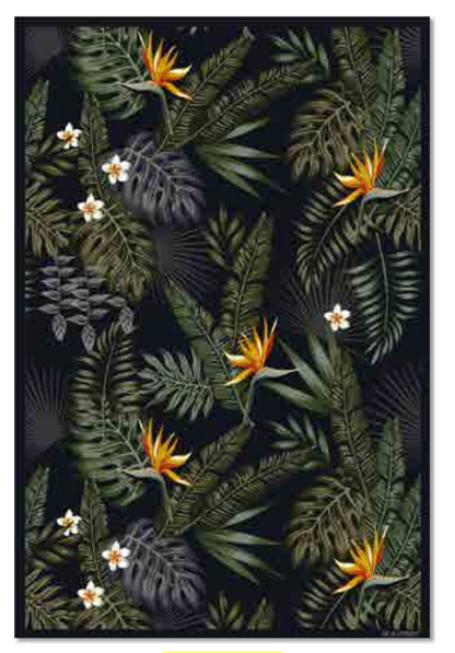 Beaumont Vinyl Floor Mat Bird Of Praradise