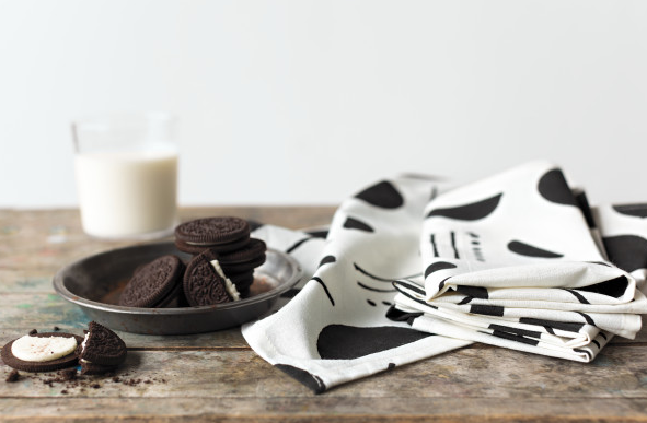Block Print Domino Napkin Set of 4